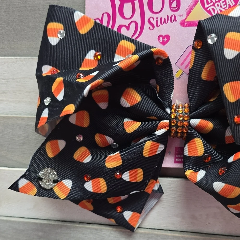 JoJo Siwa Halloween Candy Corn Hair Bow